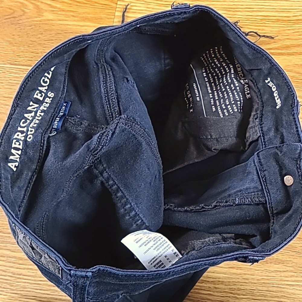 AMERICAN EAGLE SUPER SUPER STRETCH X ANKLE CROPPED WOMENS JEGGING 14x21 - Picture 5 of 7